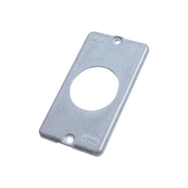 Imagem de Tampa P/ Condulete 1 Posto Tomada Redonda 3/4" Alumínio Imar - Geral