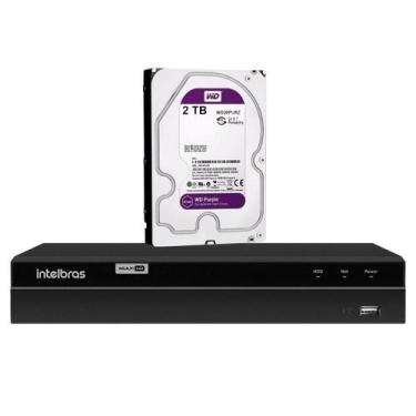 Imagem de DVR Intelbras 4 Canais Full HD 1080p com HD 2TB  Gravador de Vídeo MHD