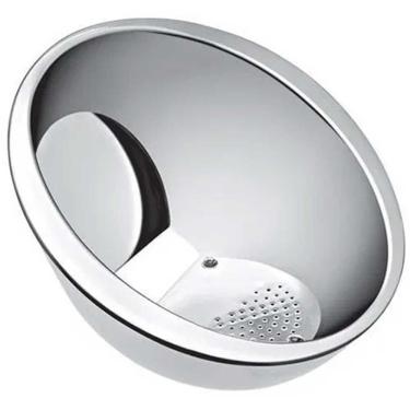 Imagem de Escorredor De Arroz Em Aço Inox 20Cm Lavador De Arroz