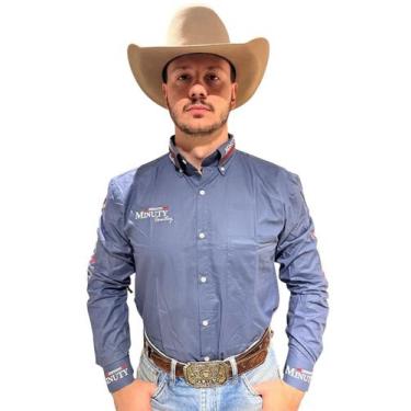 Imagem de Camisa Country Western Minuty Bordada Cinza 2506, GG