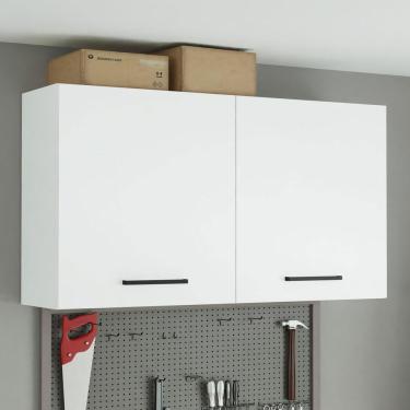 Imagem de Armário Aéreo Multiuso 120cm 2 Portas Branco Agata Madesa