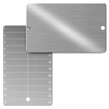 Imagem de Codesteel SAFEArmazenamento de frases de semente de criptografia de titânio, placas de sementes de Bitcoin, backup de recuperação à prova d'água à prova de fogo, 2 placas de frase de semente de metal