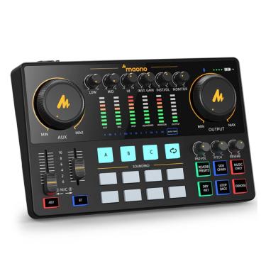 Imagem de Mesa De Som Maono Caster E2 USB/Bluetooth 20Hz-20kHz Preto - AME2