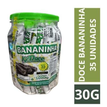 Imagem de Doce De Banana Bananinha Palito Cremosa Kidoce 35Un 1,050Kg