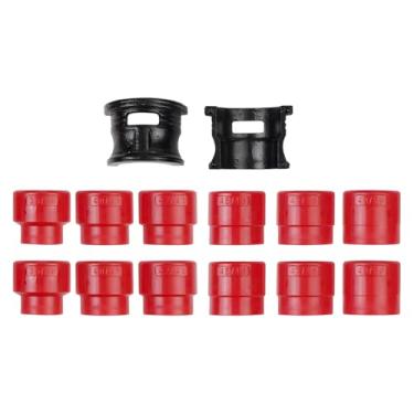 Imagem de Kit de ferramentas de vedação de garfo de motocicleta, chave de vedação de aço universal de 14 peças, conjunto de driver instalador tamanhos de adaptador de 35-50 mm para substituição de vedações de