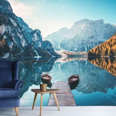 Imagem de Papel de Parede Paisagem Lago Natureza Sala Adesivo - 047pcm - Allodi