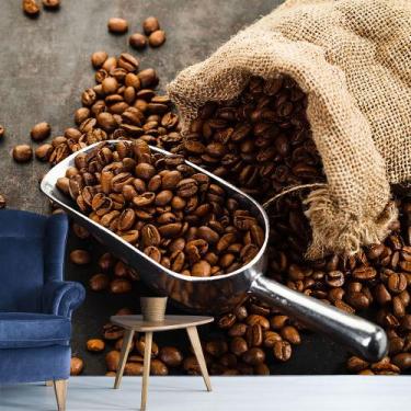 Imagem de Papel de Parede Café Cafeteria Grãos Sala Painel - 208pcp - Allodi