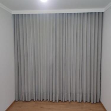 Imagem de Cortina Alto Padrão Linho Forro Blackout 80% P/ Trilho Suiço 4,00x2,60