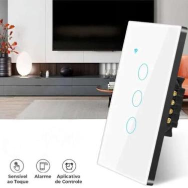 Imagem de Interruptor Wi-Fi Controle de Luz e Conectividade Sem Fio Entrega Rápi