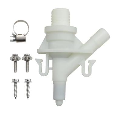 Imagem de KPALAG Kit de válvula de água de vaso sanitário RV compatível com Dometic 300 301 310 311 320 321 vaso sanitário de descarga por gravidade, válvula de enchimento de vaso sanitário RV, kit de válvula
