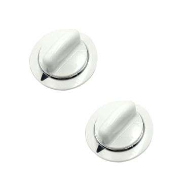 Imagem de 2 peças WE1M654 substituições de botão de secadora compatíveis com GE Hotpoint Dryer substitui o número de peça AP3995088 1264290 AH1482197 EA1482197 PS1482197 WE01M0443 WE1M443 WE1M502 WE1M502