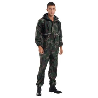 Imagem de Macacões impermeáveis para motocicletas Rain Suit Ranrann 3XL Camo