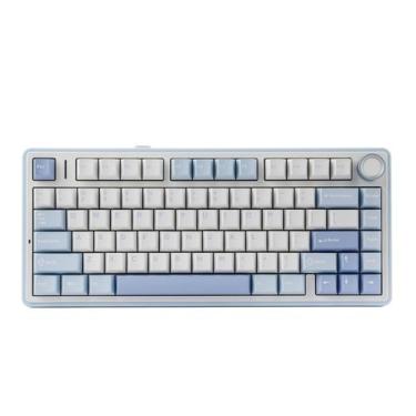Imagem de Teclado mecânico EPOMAKER x Aula F75 Gasket 75% RGB Sea Salt