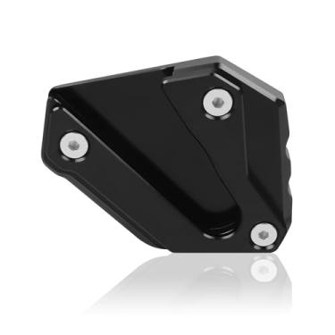 Imagem de Almofada de suporte de motocicleta ampliador de extensão lateral de substituição para Honda Goldwing 1800 GL 1800 F6B GL1800 2018 2019 2020 2021 extensor de pedal de placa de suporte de pé (preto)