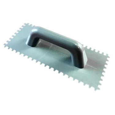 Imagem de ShengQuanHao Desempenadeira Plana, Desempenadeira de Reboco, Ferramentas Profissionais Versáteis para Construção, Cabo Confortável para Painéis de Parede de Ladril, com Dente, Tamanho real