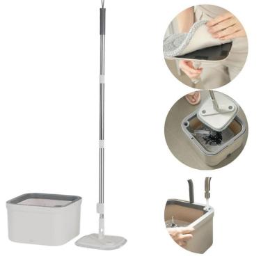 Imagem de Mop Giratório Esfregão Para Limpeza Balde Separador Flow -Ou