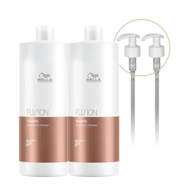 Imagem de Kit Wella Professionals Fusion Shampoo Extra e Válvula (4 produtos)