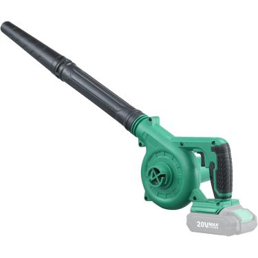 Imagem de K I M O. Soprador e aspirador de folhas sem fio com 2 pilhas e carregador 2.0, soprador de folhas 2 em 1 20V sem fio, mini aspirador de folhas sem fio leve de 150 CFM, sopradores elétricos portáteis