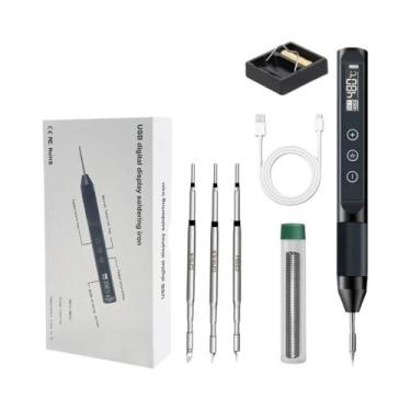 Imagem de Estação De Soldagem Inteligente USB Ajustável De 30W Com Display LCD 1