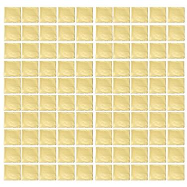 Imagem de 100 Folhas de Folha de Ouro Dos Pces, Grande Papel Dobrável Cortável da Folha de Ouro para Dourar a Pintura da Arte do Prego do Ofício, Hcggbt7p4r