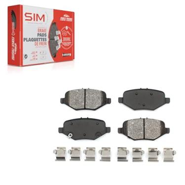 Imagem de Pastilhas de freio a disco traseiro SIM-1612 para Ford Explorer Taurus Police Interceptor Utilitário Flex Sedan Lincoln MKT MKS Serviço especial