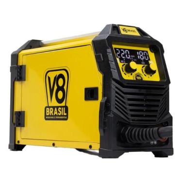 Imagem de Solda Mig, Eletrodo e TIG V8 Brasil 180i Inversora Solda Profissional 