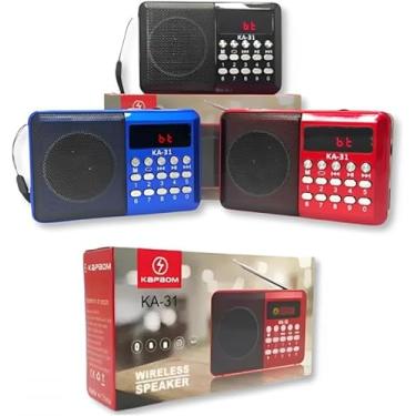 Imagem de Rádio Retrô de bolso Bluetooth Fm Digital Portátil Recarregável
