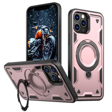 Imagem de SORAKA Capa para iPhone 12 Pro com suporte,compatível com MagSafe,Capa iPhone 12 com chapa de ferro Capa resistente que absorve choques Proteção contra quedas de nível militar