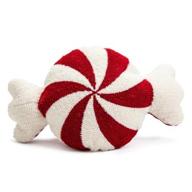 Imagem de Almofadas de Natal, almofada de bengala doce, almofada de Natal fofa espiral, pirulito, almofadas de pelúcia, decoração de inverno, almofada de casa para sofá, janela, sofá, quarto