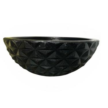 Imagem de Vaso Cuia Bacia P/plantas Diamante 3d Luxo Jardim Varanda (Preto)