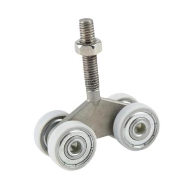 Imagem de Generic Porta de correr com rolo, porta de celeiro, carrinho industrial resistente, conjunto de 4 rodas para armário, portão de banheiro