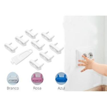 Imagem de Protetor De Tomada Bebê Segurança Contra Choque Com Chave