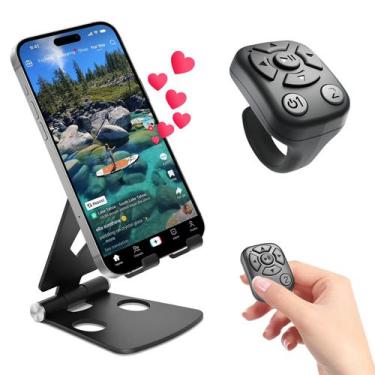 Imagem de Suporte de telefone Vetoo com controle remoto Bluetooth para iOS Andro