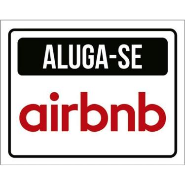 Imagem de Kit 5 Placas Aluga-Se Airbnb 36X46