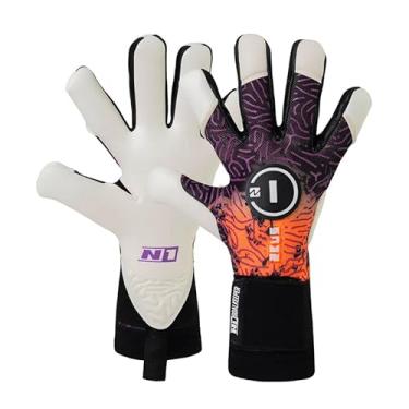 Imagem de N1 Goalkeeper gloves Zeus UGT+ Luvas de Goleiro Adulto para Futebol Profissional Ultraleves e Ajustáveis. De Látex Alemão com Fechamento de Fita Dupla. Agarre Extremo e Antiderrapante. Vermelho. 8