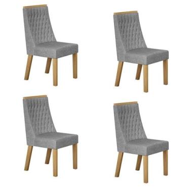 Imagem de Kit de 4 Cadeiras para Sala de Jantar Luna - Valdemóveis