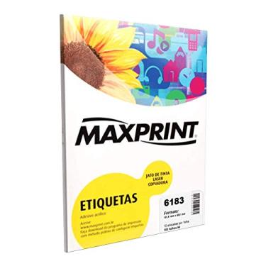 Imagem de Etiqueta para Impressora a Laser com 100 Folhas 50,8x101,6 492190 - Maxprint