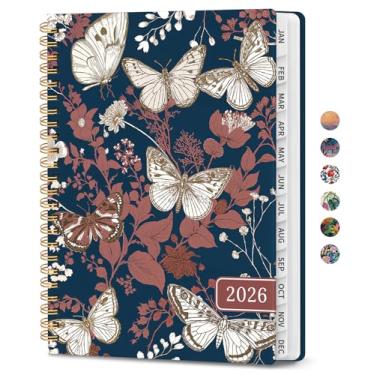 Imagem de Agenda 2026, agenda estética semanal e mensal para mulheres, janeiro de 2026 a dezembro de 2026, livro de calendário de capa dura 2026 com abas mensais, bolso interno, perfeito para escritório, casa