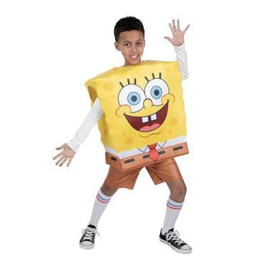 Imagem de Bob Esponja Calça Quadrada Official Youth Deluxe Halloween Costume - Pulôver quadrado de qualidade premium com shorts e meias