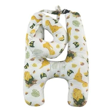 Imagem de Almofada em Forma H Adulto e Infantil Com Apoio para Pescoço de Dormir Para Viagens Descanso(Dinossauro)