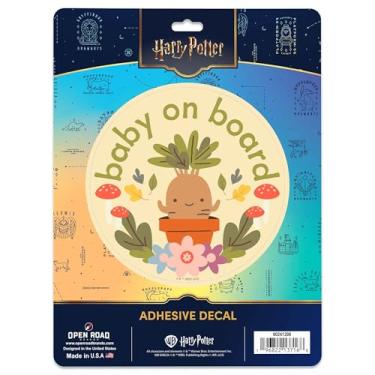 Imagem de Adesivo de vinil Harry Potter Mandrake Baby on Board - Adorável adesivo de carro Mandrake para famílias com bebê a bordo