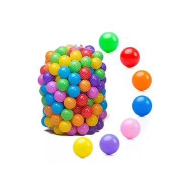 Imagem de Pacote de bolas de sinuca com 100 bolas de plástico de 5,5 cm de diâme