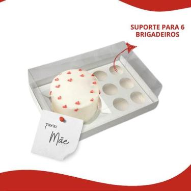 Imagem de Embalagem para Bento Cake e Brigadeiros - Pacote com 10 Unidades - no-