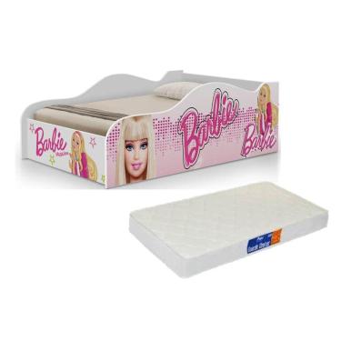 Imagem de Cama Carro Infantil tamanho juvenil Barbie com colchão