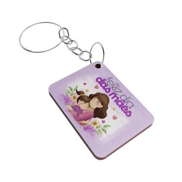 Imagem de Kit 50 Chaveiros MDF Dia das Mães Expressão de Carinho - R9, 4