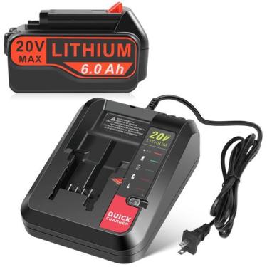 Imagem de Substituição da bateria Futurebatt 20V 6.0Ah de lítio com carregador