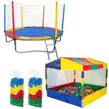 Imagem de Cama Elástica Pula Pula Infantil de 2,30m + Piscina de Bolinhas Infant