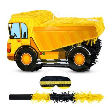 Imagem de Caminhão basculante pequeno Pinata Bundle BIRCHIO com venda e bastão