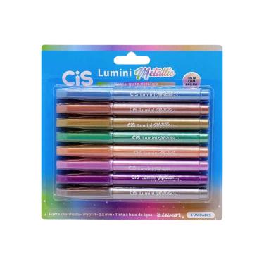 Imagem de Marca Texto Lumini Metálica com 8 Unidades - Cis
