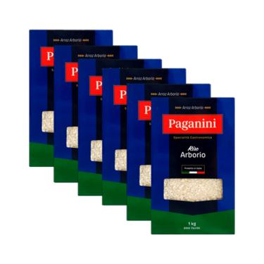Imagem de Kit 6X: Arroz Arbóreo Italiano Paganini 1kg